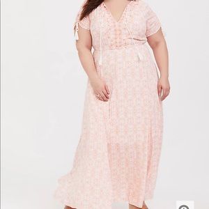 torrid Gauze Tassel Maxi Dress
